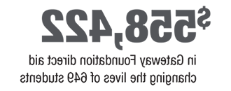 558,422 dollars in Foundation direct aid changing the lives of 649 students