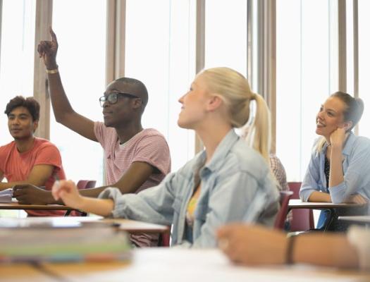 Students in class